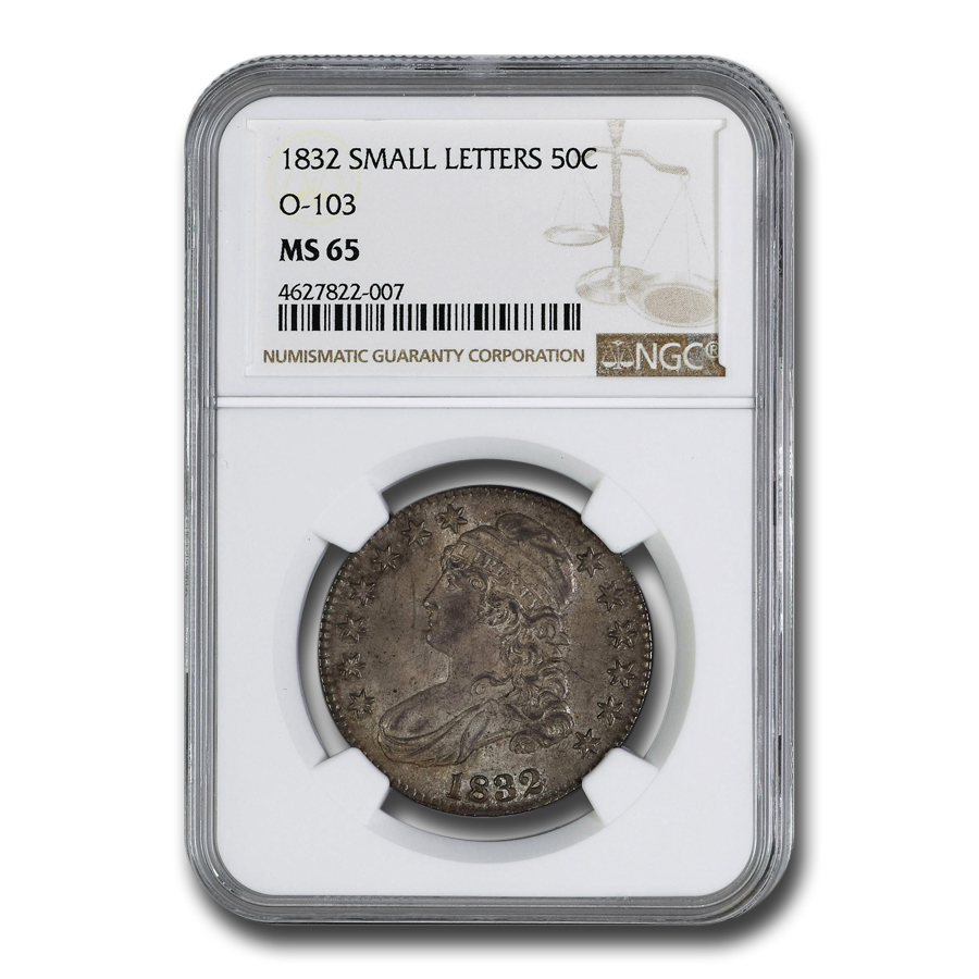 Buy 1832 Bust Half Dollar MS-65 NGC (O-103, Sm Letters)