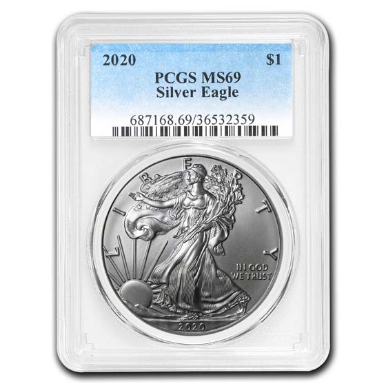 Buy 2020 American Silver Eagle MS-69 PCGS