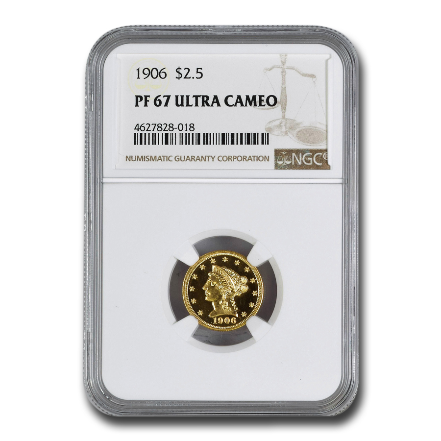 Buy 1906 $2.50 Liberty Gold Quarter Eagle PF-67 UCAM NGC