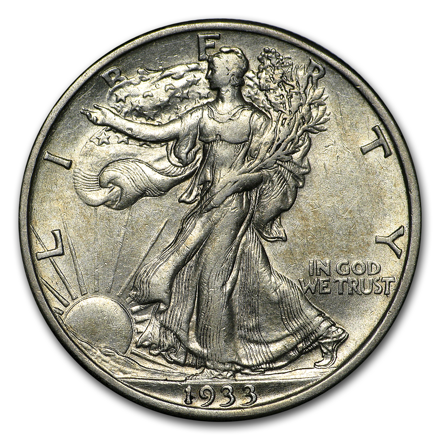 Buy 1933-S Walking Liberty Half Dollar AU - Click Image to Close