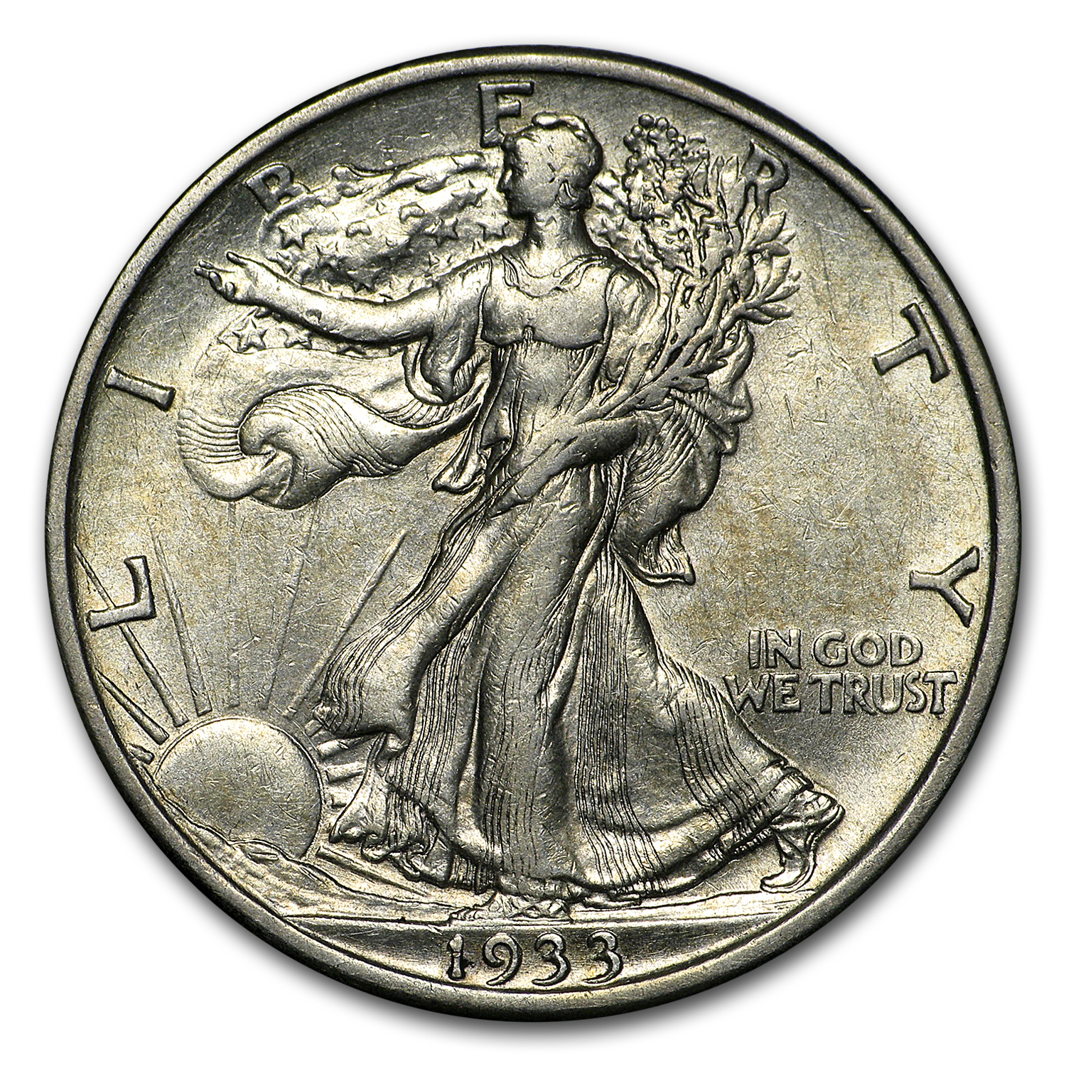 Buy 1933-S Walking Liberty Half Dollar AU