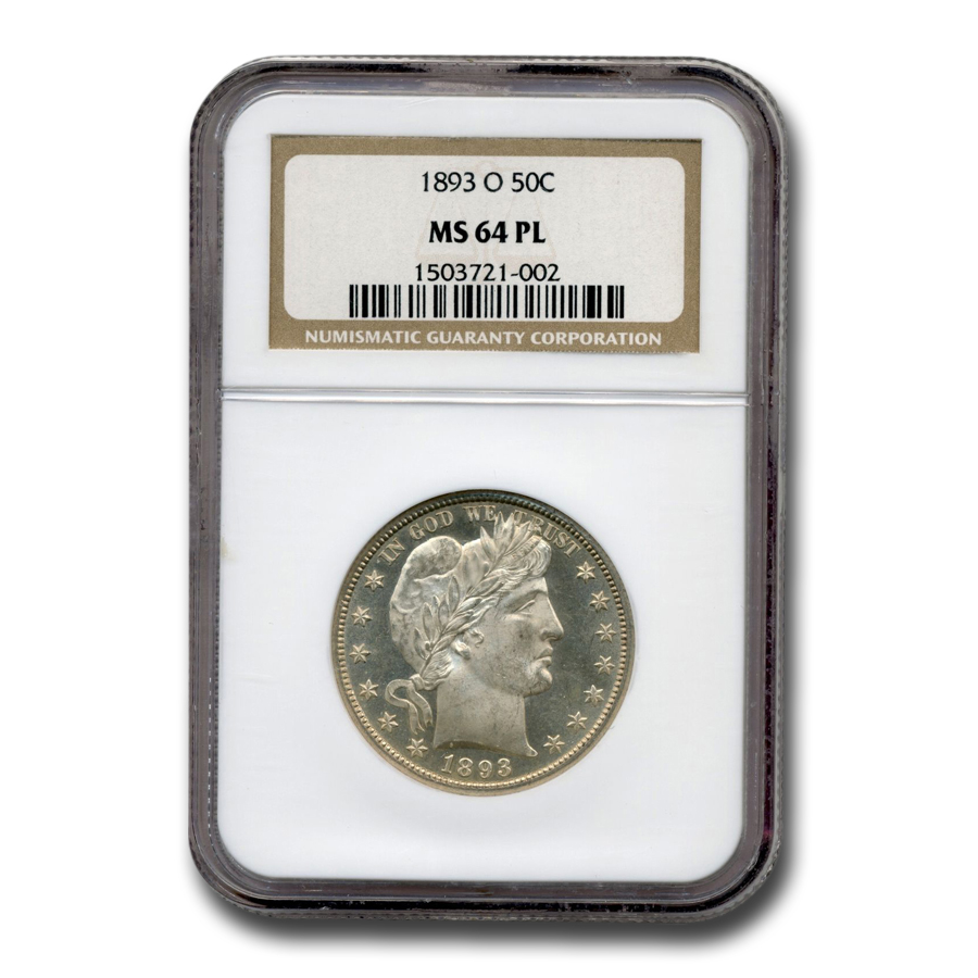 Buy 1893-O Barber Half Dollar MS-64 NGC (PL)