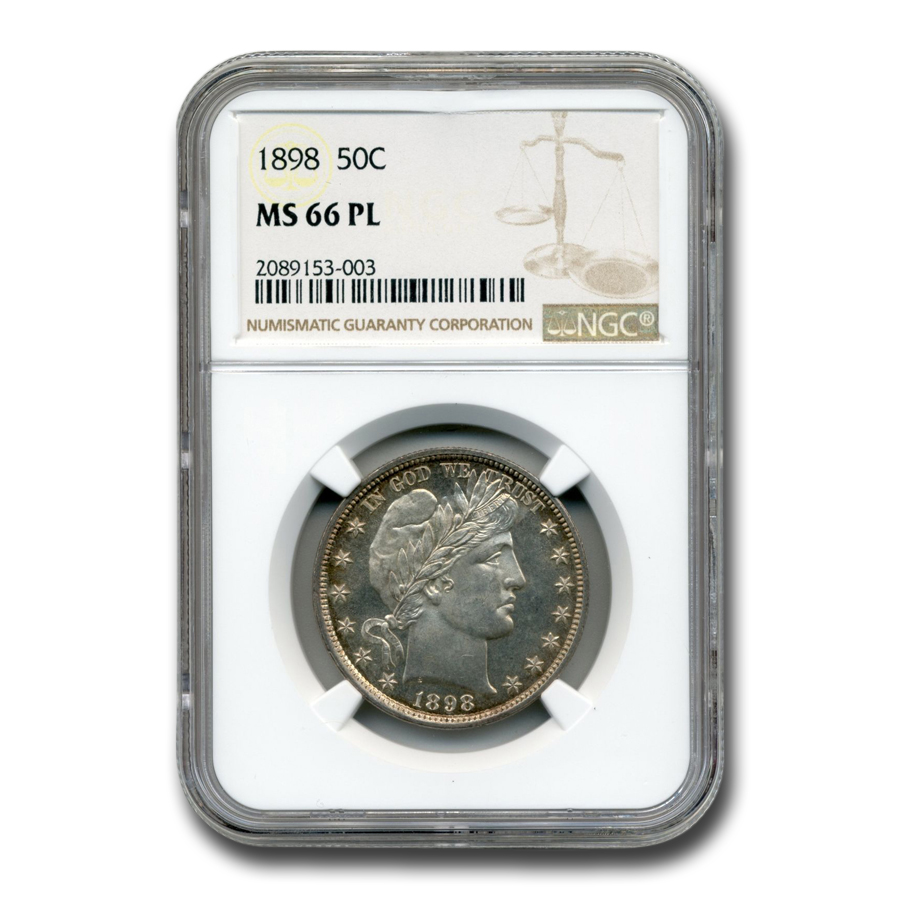 Buy 1898 Barber Half Dollar MS-66 NGC (PL)