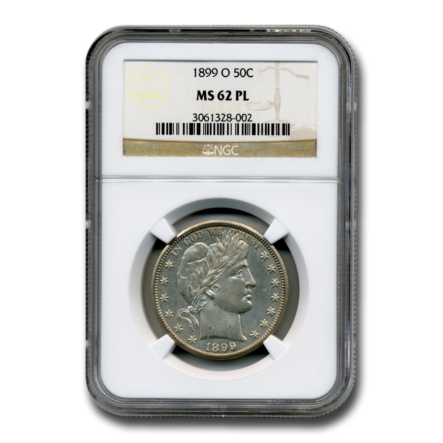 Buy 1899-O Barber Half Dollar MS-62 NGC (PL)