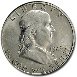 Buy 1949-D Franklin Half Dollar AU