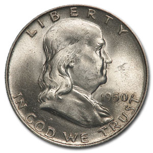 Buy 1950-D Franklin Half Dollar AU
