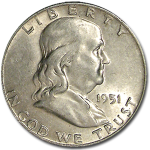 Buy 1951-D Franklin Half Dollar AU