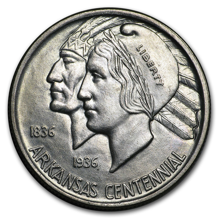 Buy 1938 Arkansas Centennial Half Dollar Commem BU - Click Image to Close