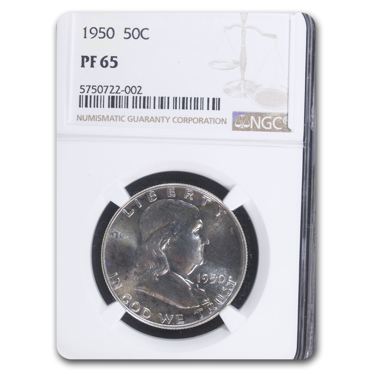 Buy 1950 Franklin Half Dollar PF-65 NGC