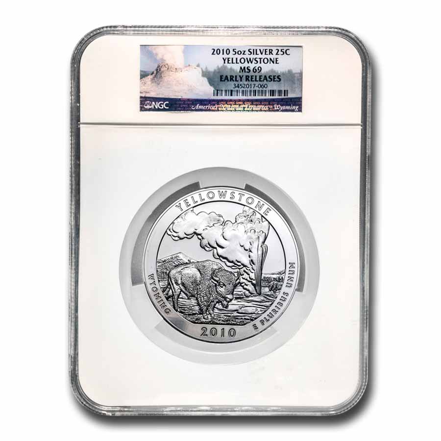 Buy 2010 5 oz Silver ATB Yellowstone MS-69 NGC (Early Release) - Click Image to Close