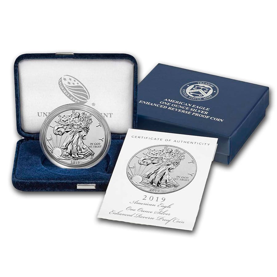 Buy 2019-S 1 oz Enhanced Reverse Proof Silver Eagle (w/Box & CoA)