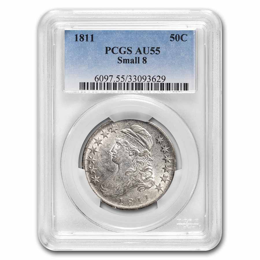 Buy 1811 Bust Half Dollar AU-55 PCGS (Small 8)