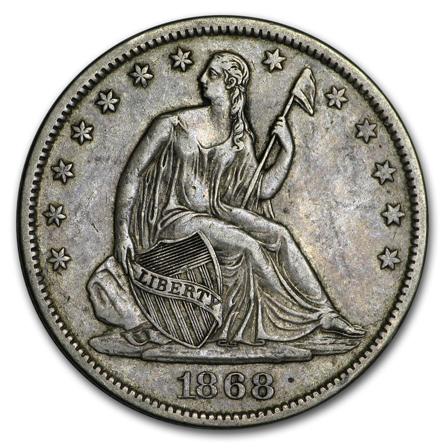 Buy 1868-S Liberty Seated Half Dollar XF - Click Image to Close