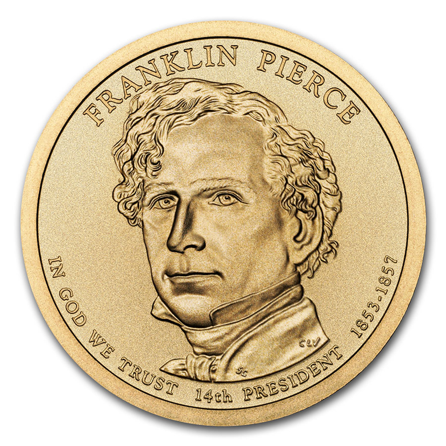 Buy 2010-D Franklin Pierce Presidential Dollar BU