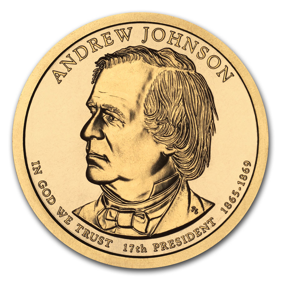 Buy 2011-D Andrew Johnson Presidential Dollar BU - Click Image to Close