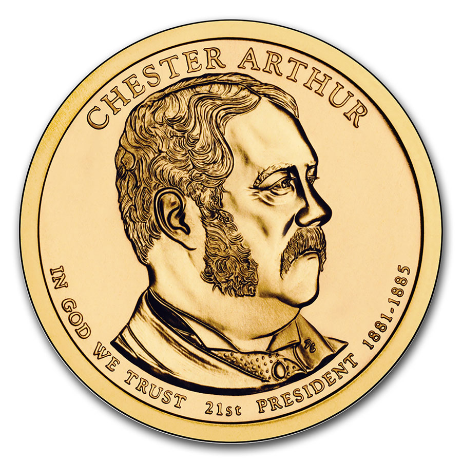 Buy 2012-D Chester Arthur Presidential Dollar BU
