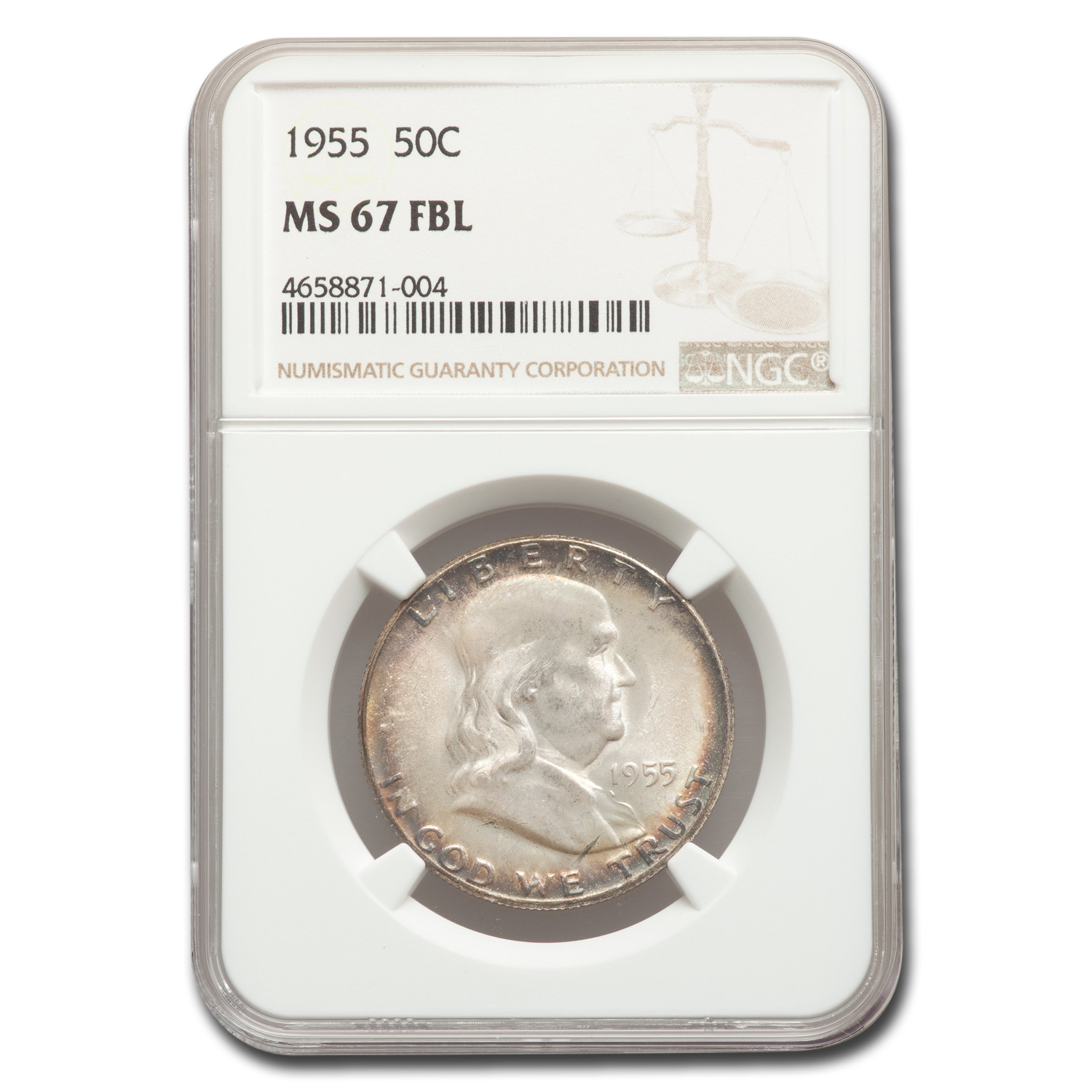 Buy 1955 Franklin Half Dollar MS-67 NGC (FBL)
