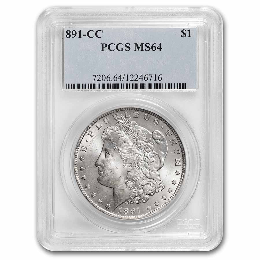 Buy 1891-CC Morgan Dollar MS-64 PCGS