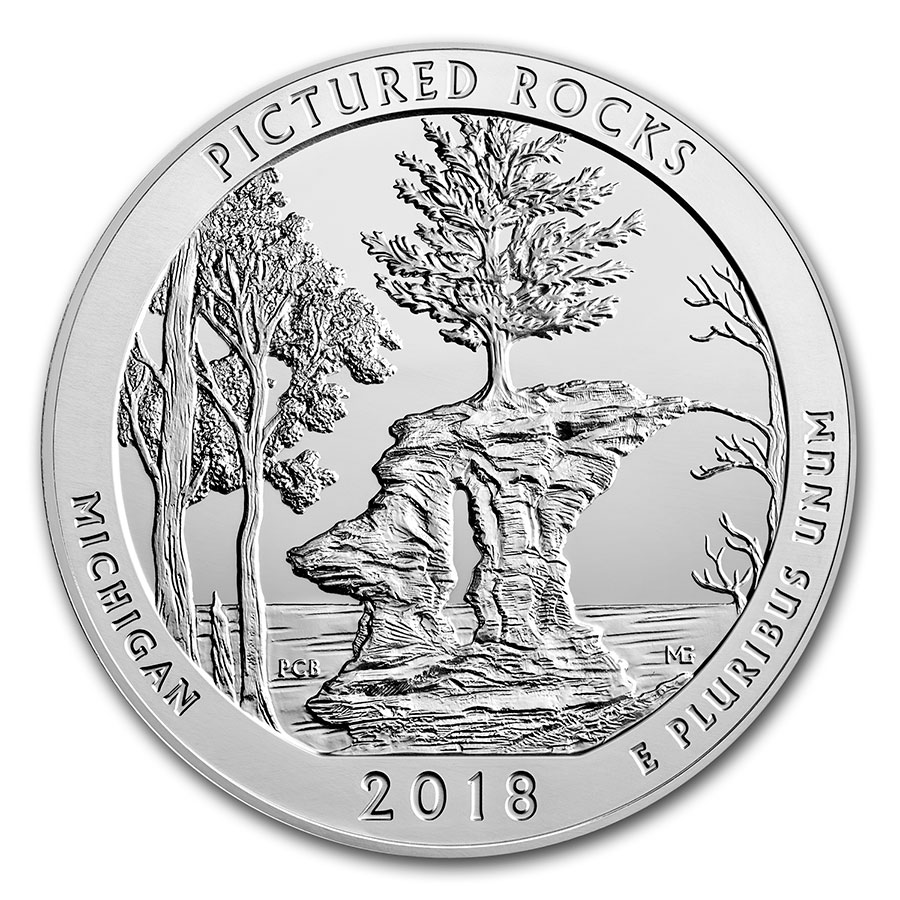 Buy 2018-D ATB Quarter Pictured Rocks National Lakeshore BU