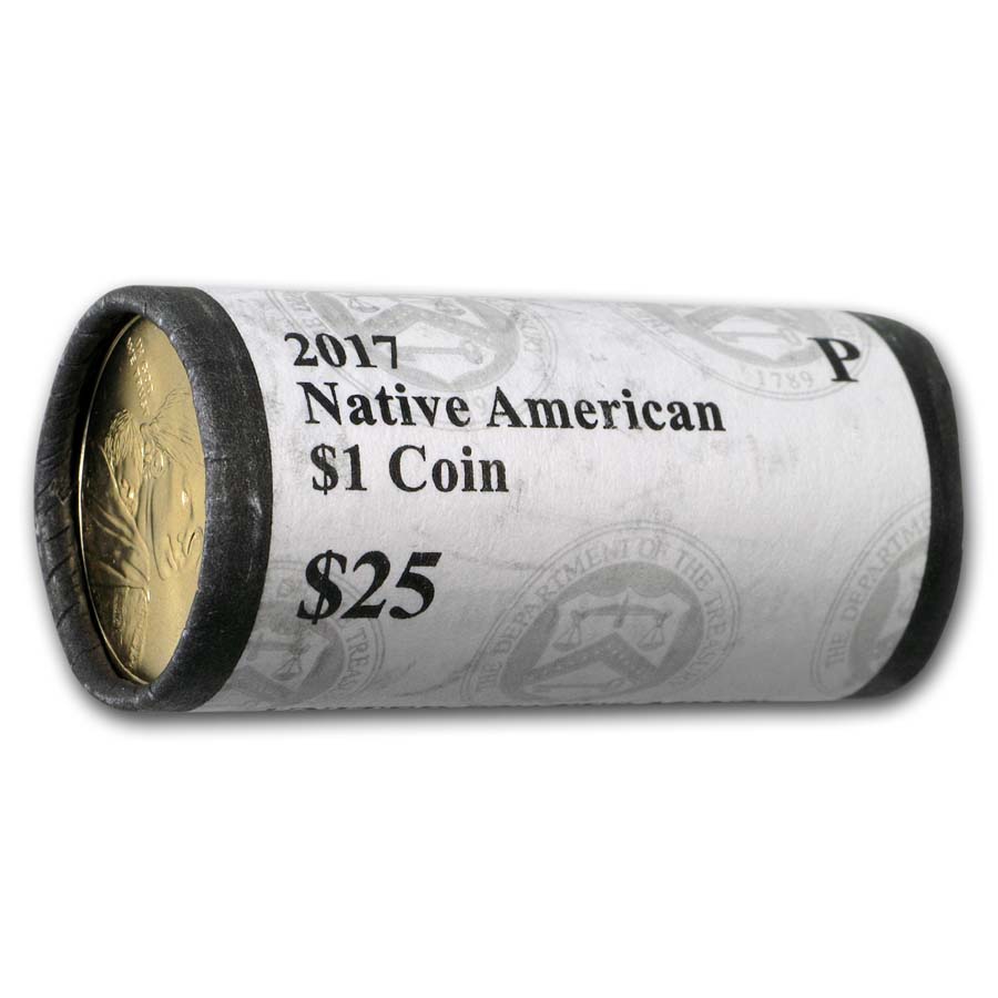 Buy 2017-P Native Amer $1 - Sequoyah (25 Coin Mint Roll) BU