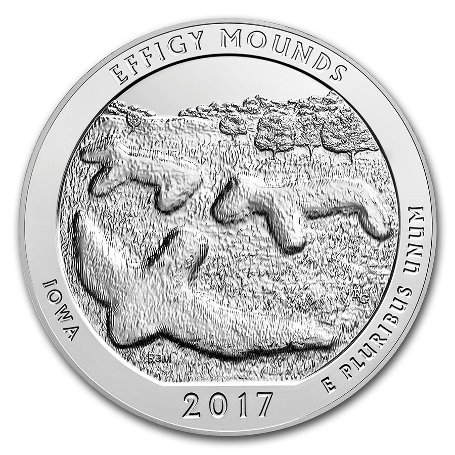Buy 2017-S ATB Quarter Effigy Mounds National Monument BU