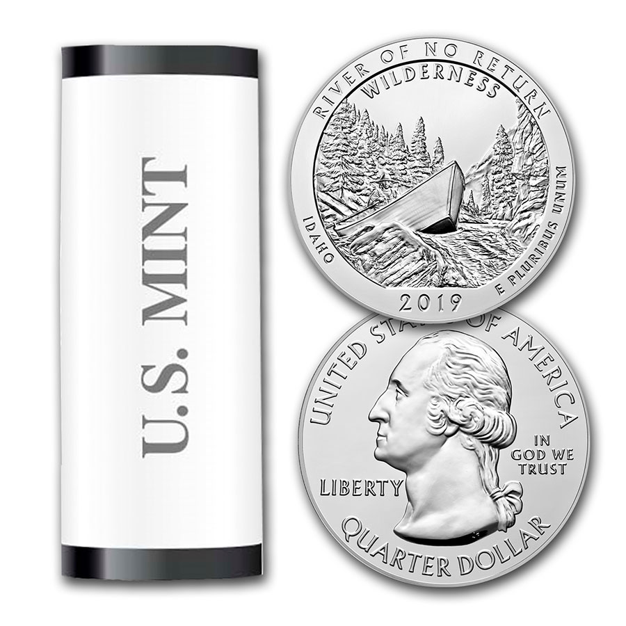 Buy 2019-P ATB Quarter Frank Church 40-Coin Roll BU (Mint Wrapped)