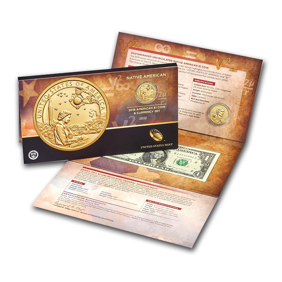 Buy 2019-P Native Amer $1 - Mary Golda Ross (Coin & Currency Set)