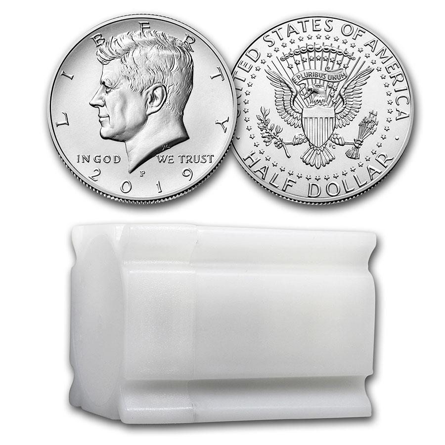 Buy 2019-P Kennedy Half Dollar 20-Coin Roll BU