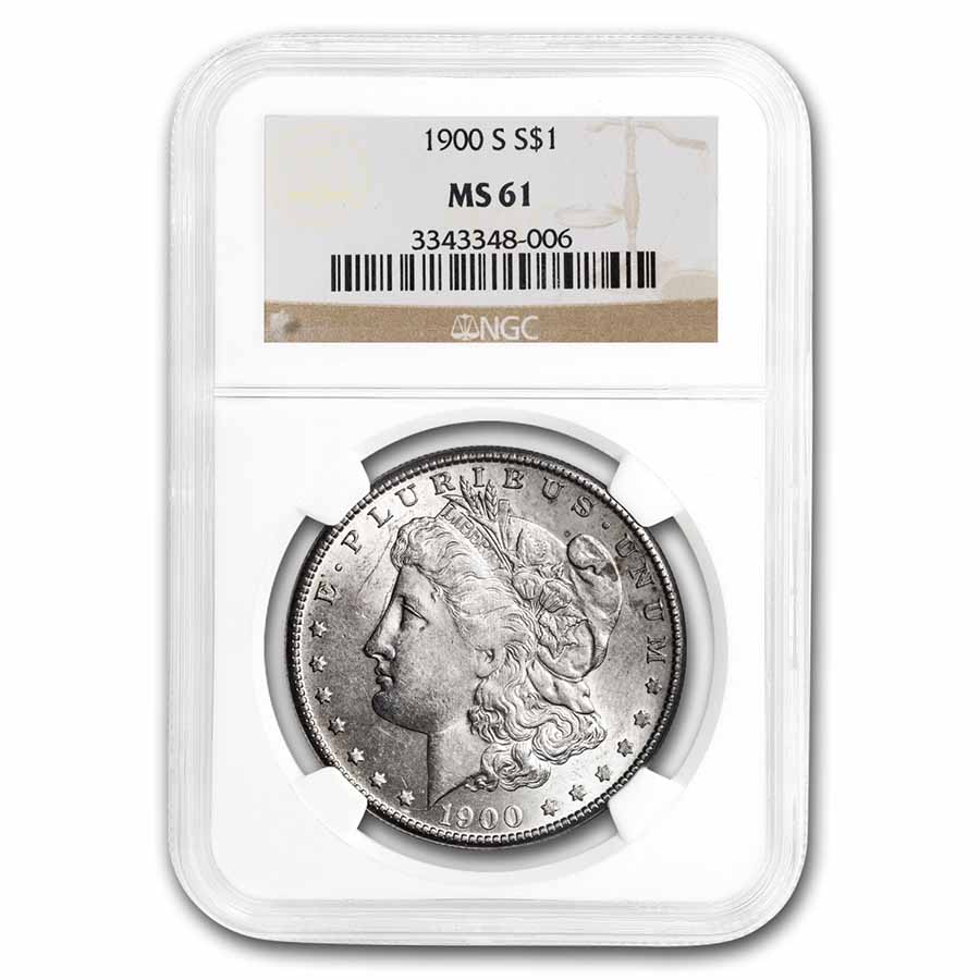 Buy 1900-S Morgan Dollar MS-61 NGC