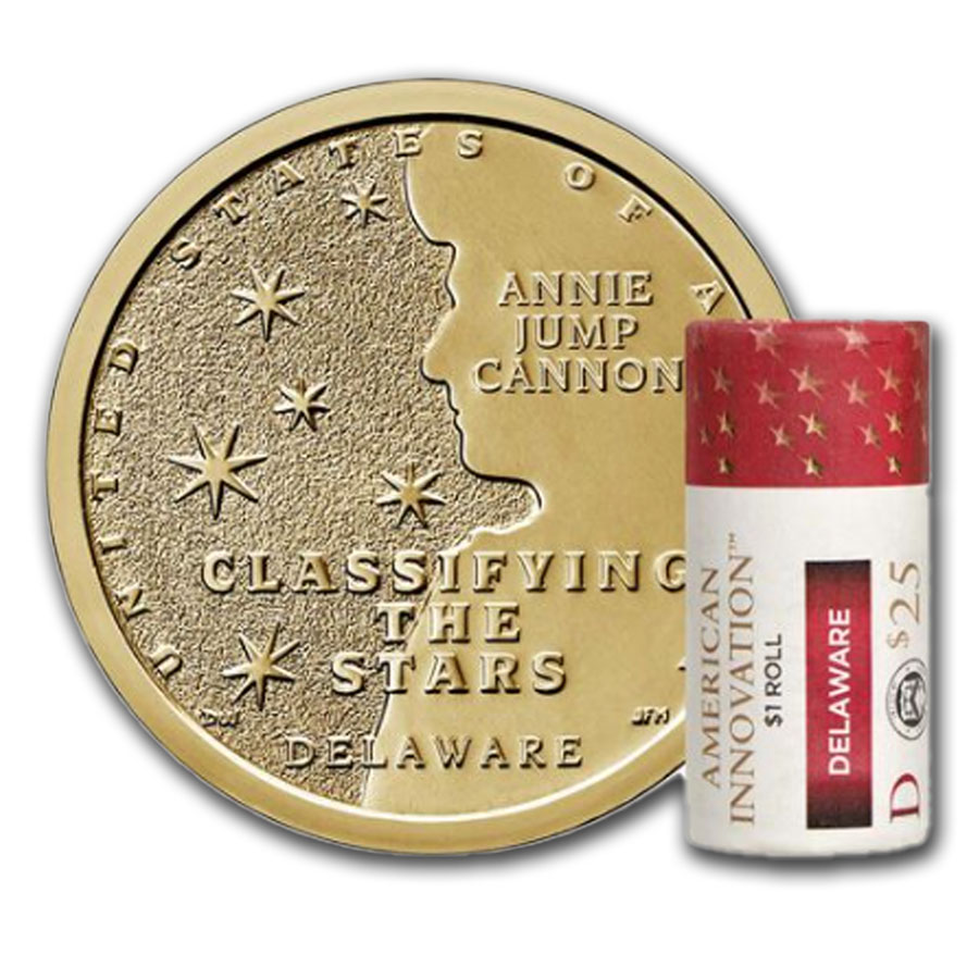 Buy 2019-D American Innovation $1 Classifying Stars ($25 Roll) (DE) - Click Image to Close