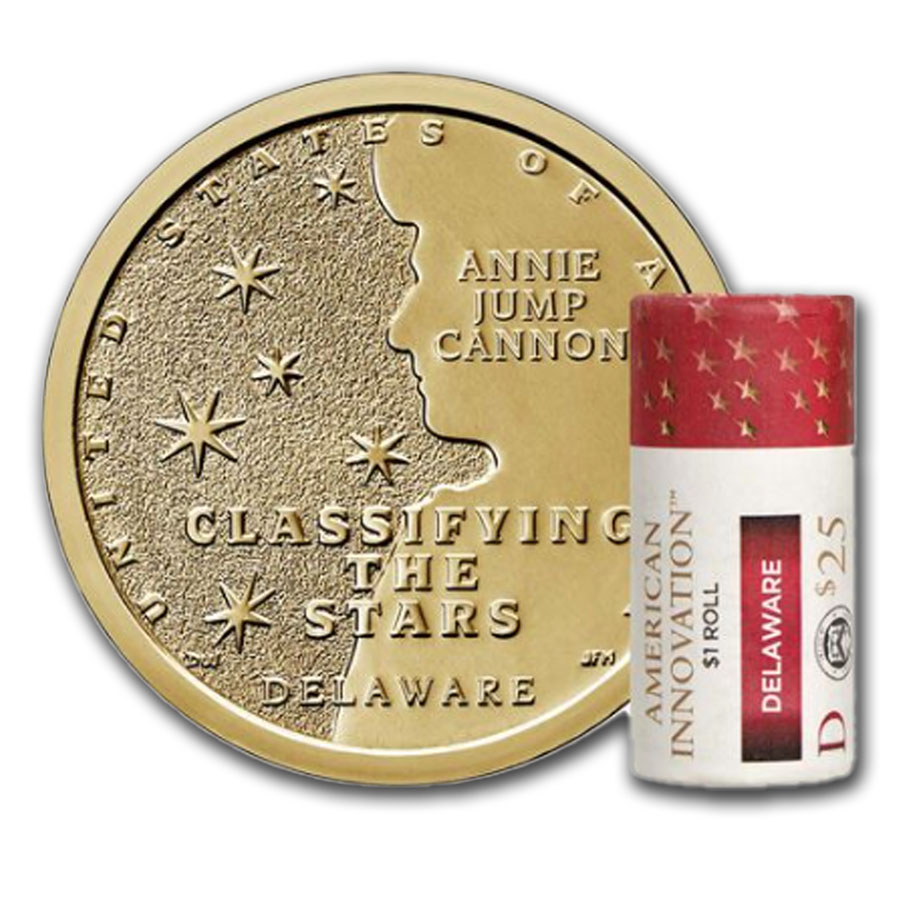 Buy 2019-D American Innovation $1 Classifying Stars ($25 Roll) (DE)