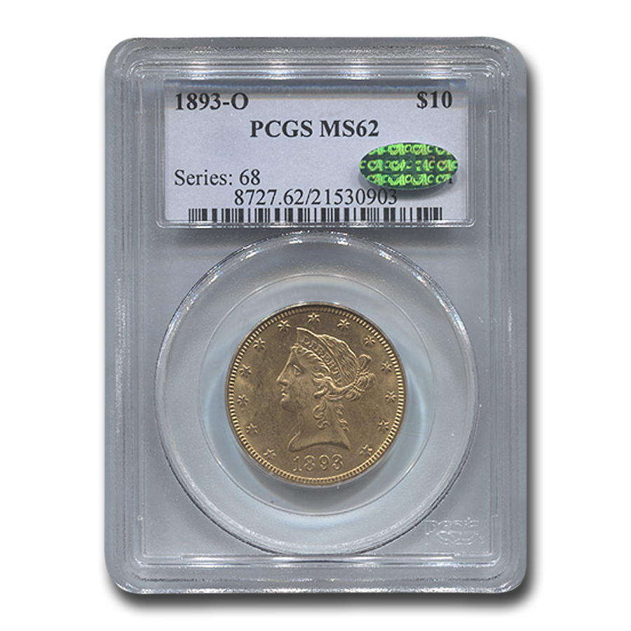 Buy 1893-O $10 Liberty Gold Eagle MS-62 PCGS CAC