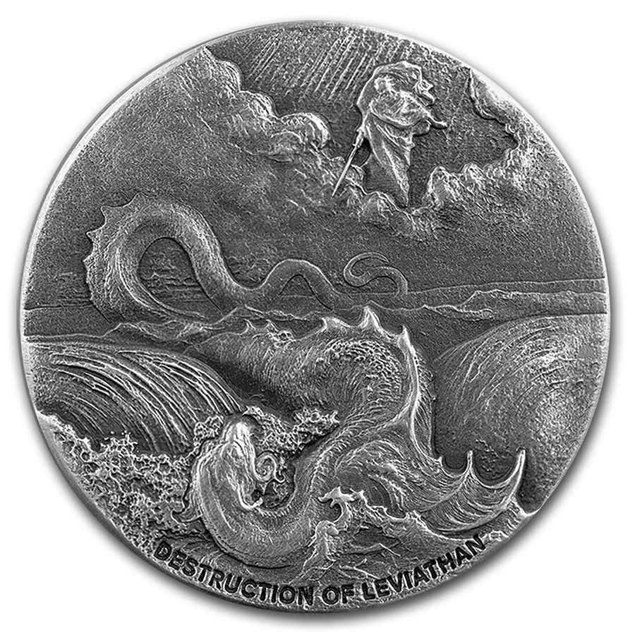 Buy 2020 2 oz Ag Biblical Series Destr of Leviathan - Click Image to Close