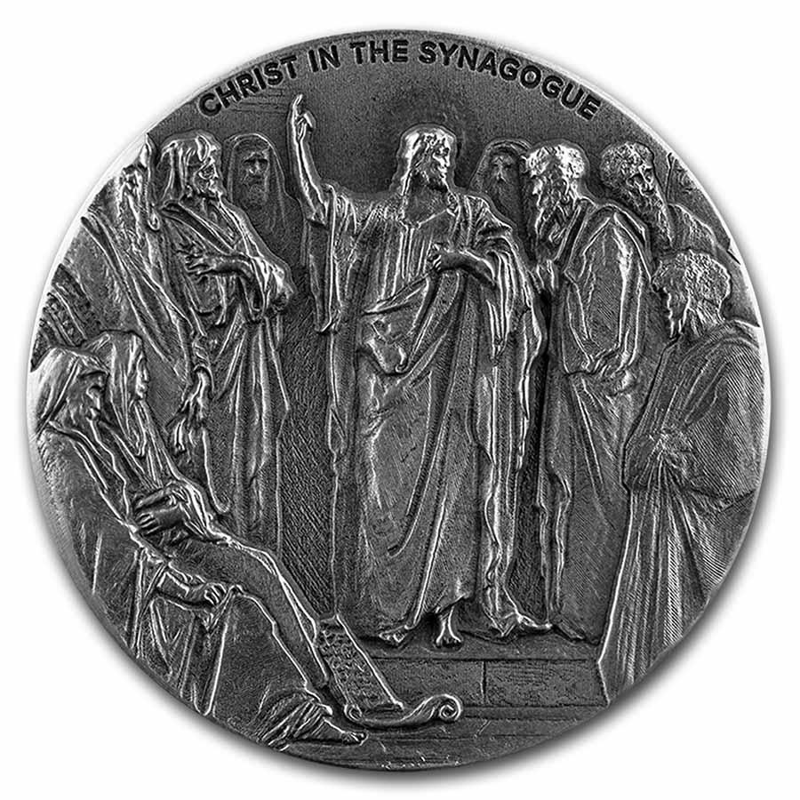 Buy 2020 2 oz Ag Biblical Series Christ in the Synag - Click Image to Close