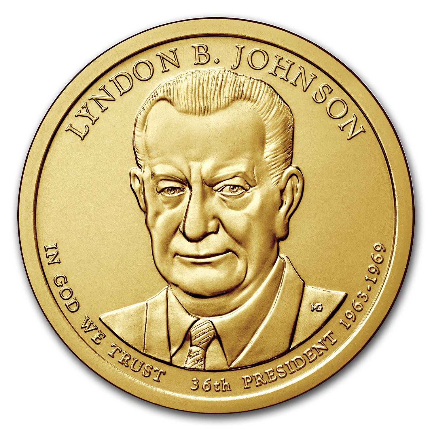 Buy 2015-P Lyndon Johnson Presidential Dollar BU