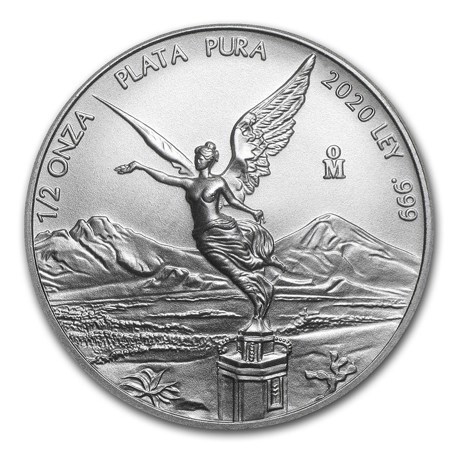 Buy 2020 Mexico 1/2 oz Silver Libertad BU - Click Image to Close