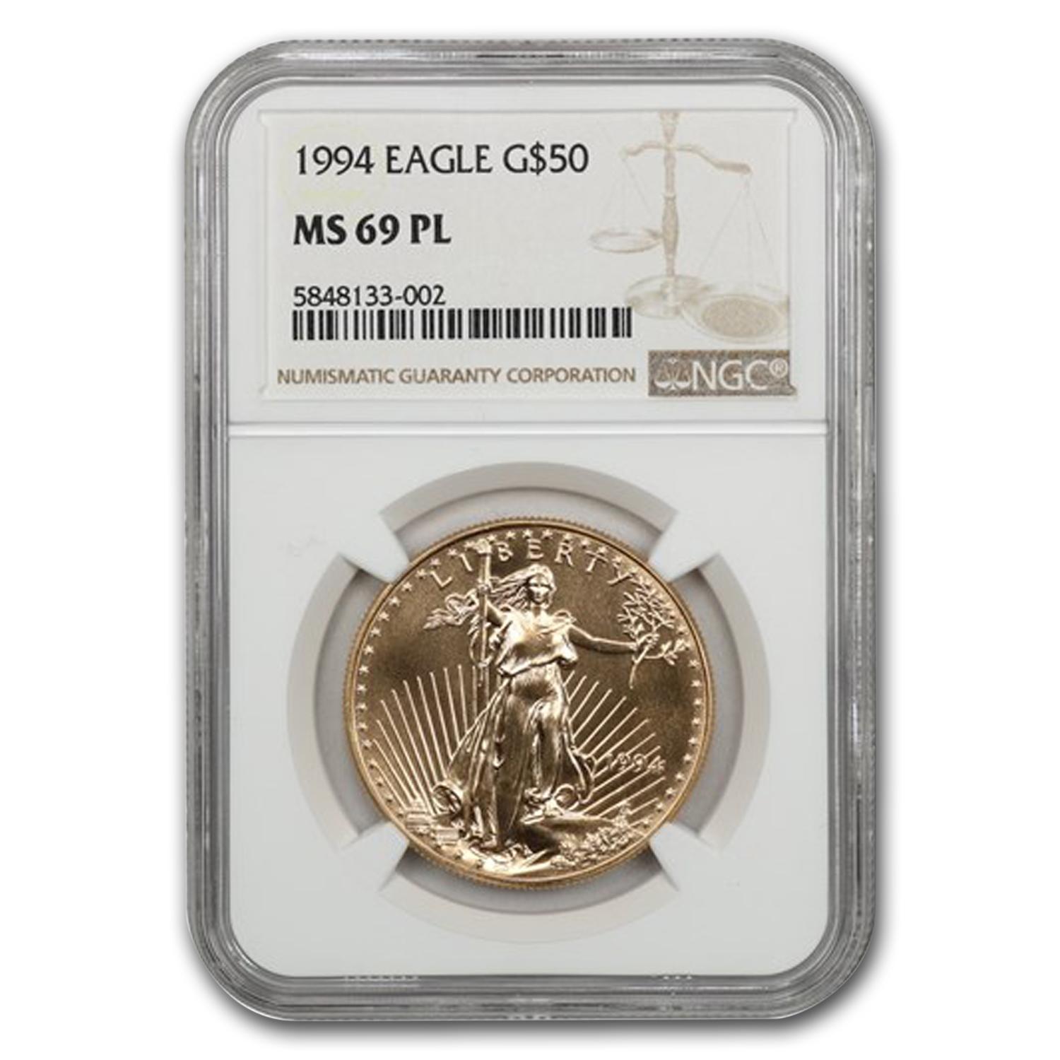 Buy 1994 1 oz American Gold Eagle MS-69 PL NGC