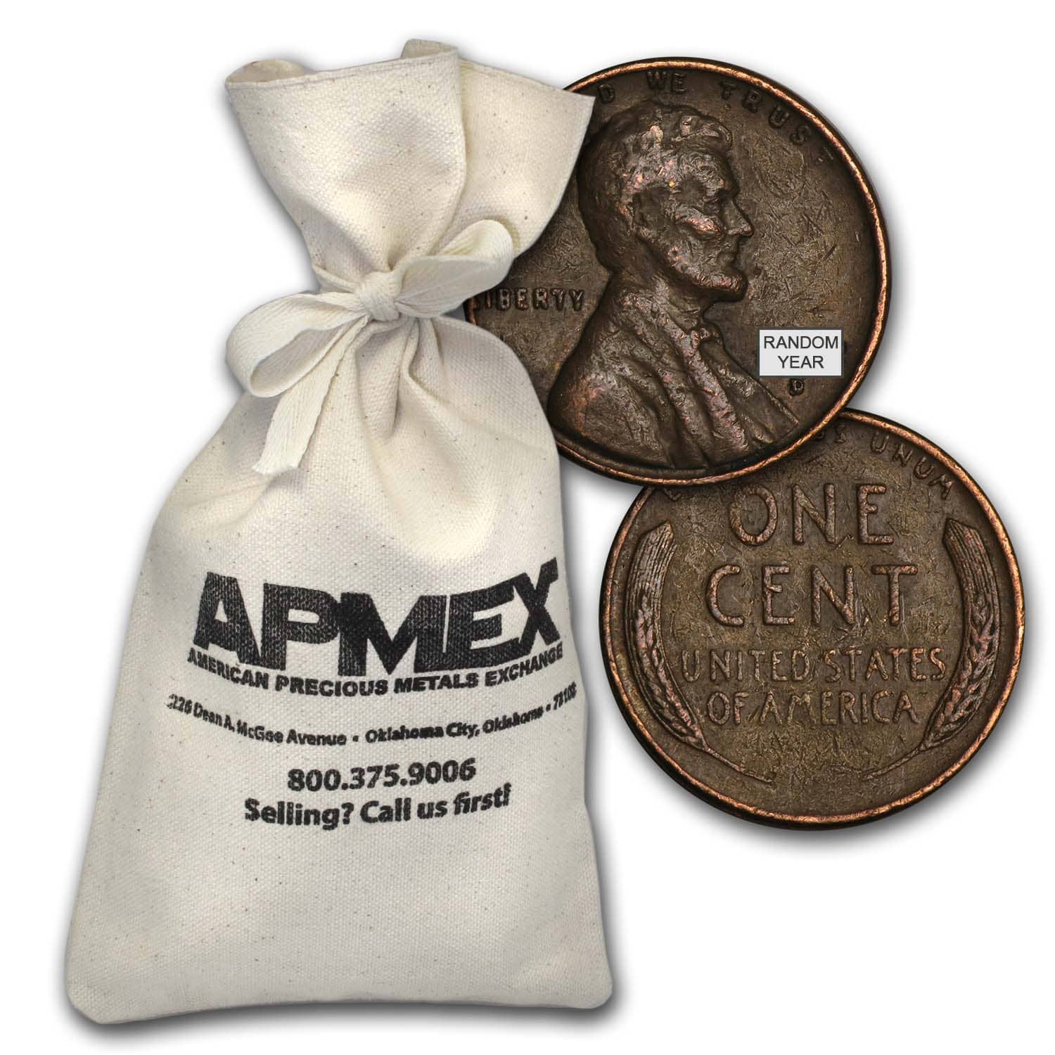 Buy 1940-1958 Wheat Cent 5,000-Count Bags