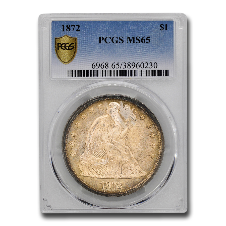 Buy 1872 Liberty Seated Dollar MS-65 PCGS