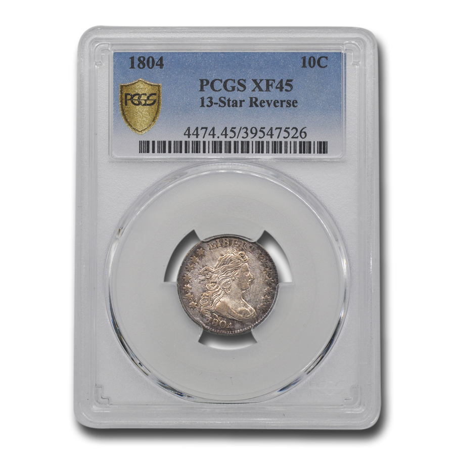 Buy 1804 Draped Bust Dime XF-45 PCGS (13 Stars Reverse) - Click Image to Close