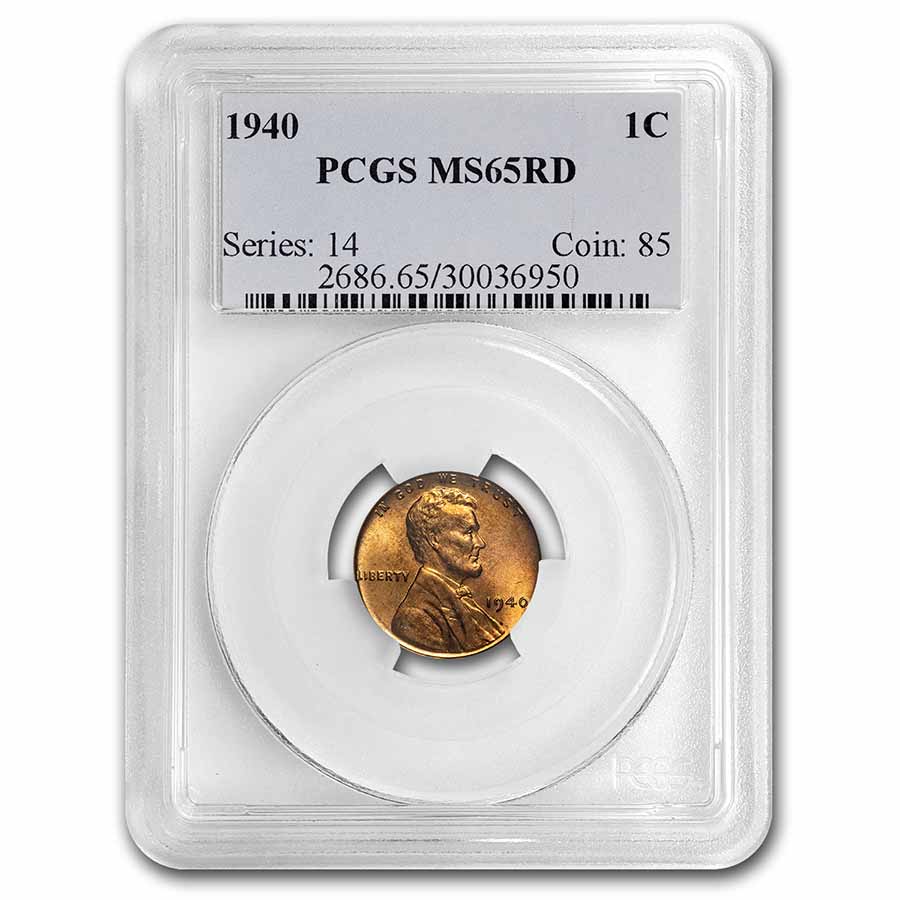 Buy 1940 Lincoln Cent MS-65 PCGS (Red)
