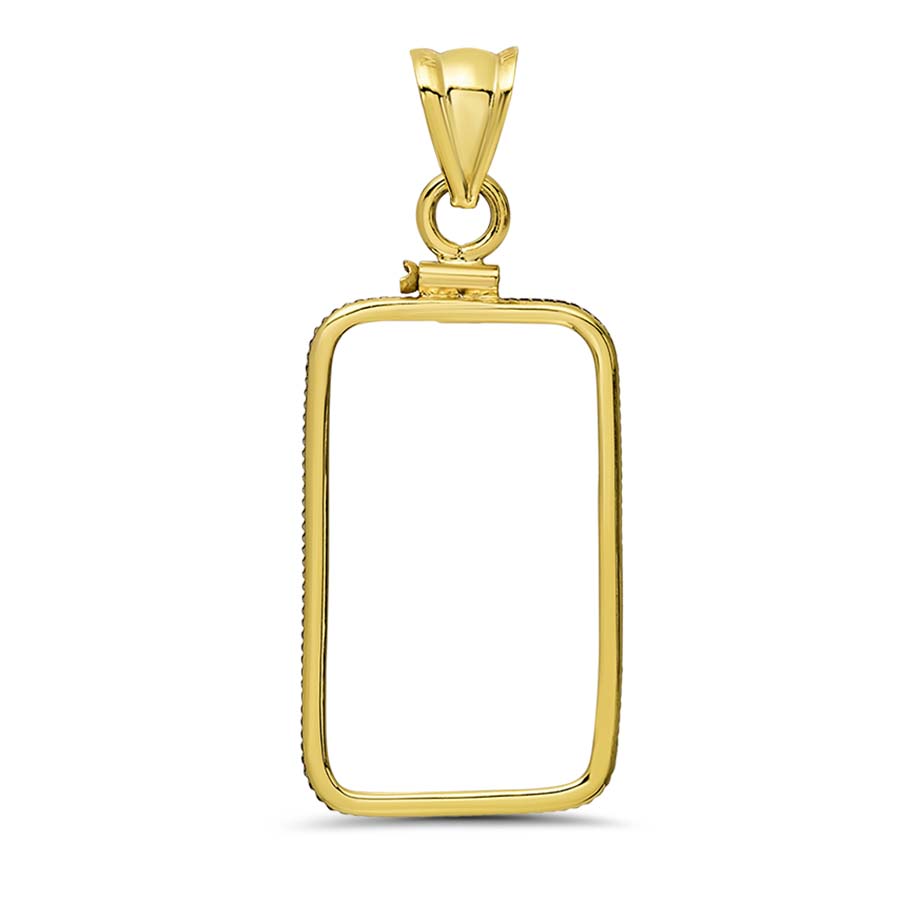 Buy 14K Gold Screw-Top Plain-Front Bezel (5 gram Austrian KineBar) - Click Image to Close