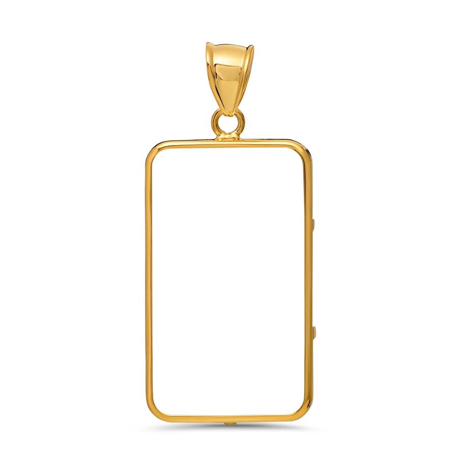 Buy 14K Gold Prong Plain-Front Bezel (1 oz Gold Bar) PAMP Suisse