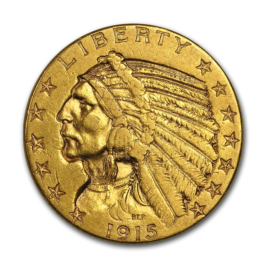 Buy 1915-S $5 Indian Gold Half Eagle XF
