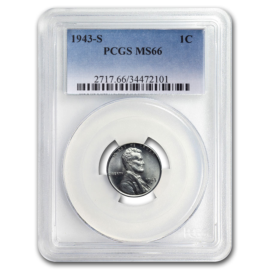 Buy 1943-S Lincoln Cent MS-66 PCGS