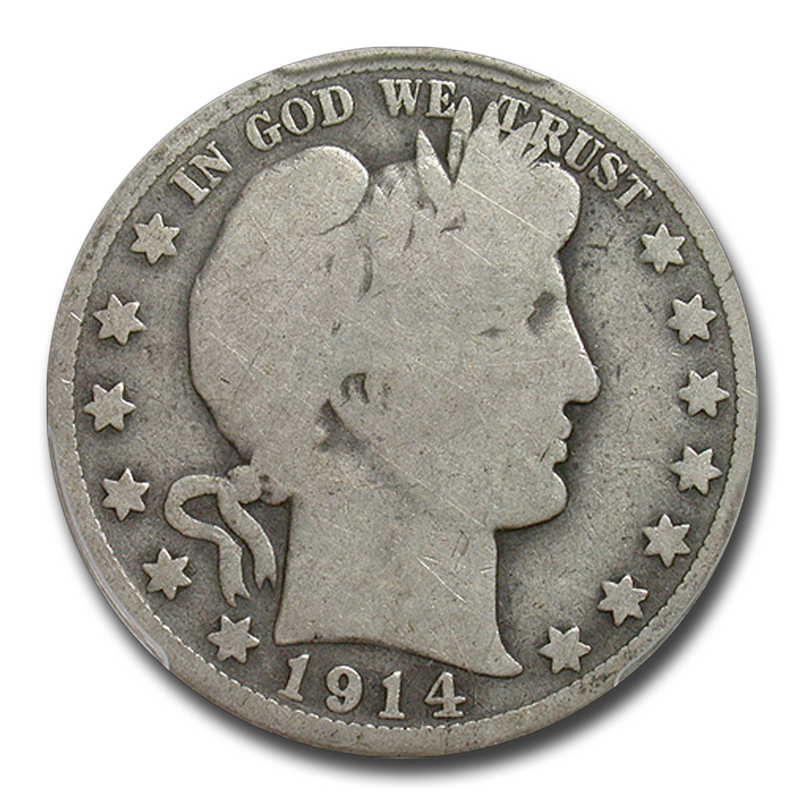 Buy 1914 Barber Half Dollar Good-4 PCGS - Click Image to Close