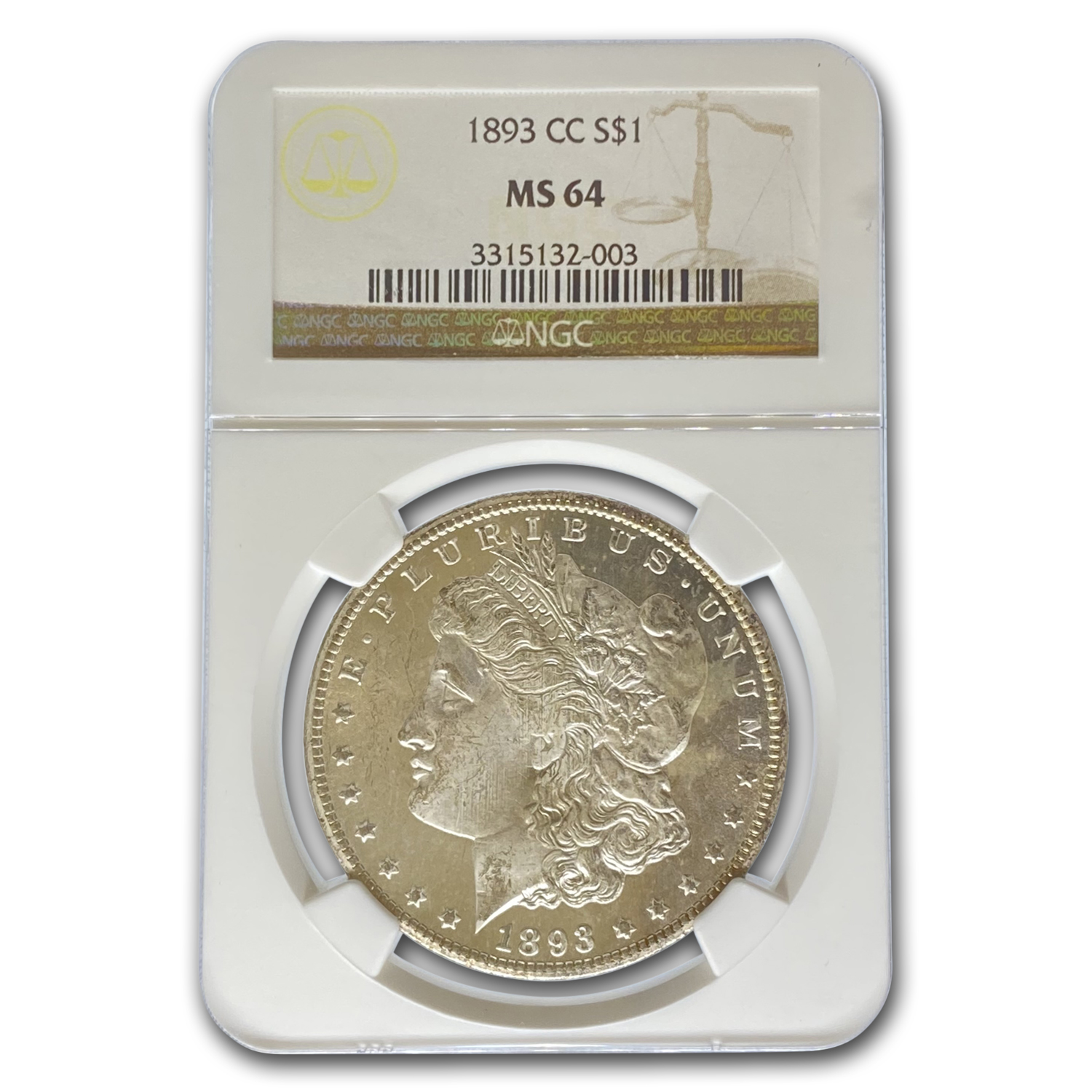 Buy 1893-CC Morgan Dollar MS-64 NGC