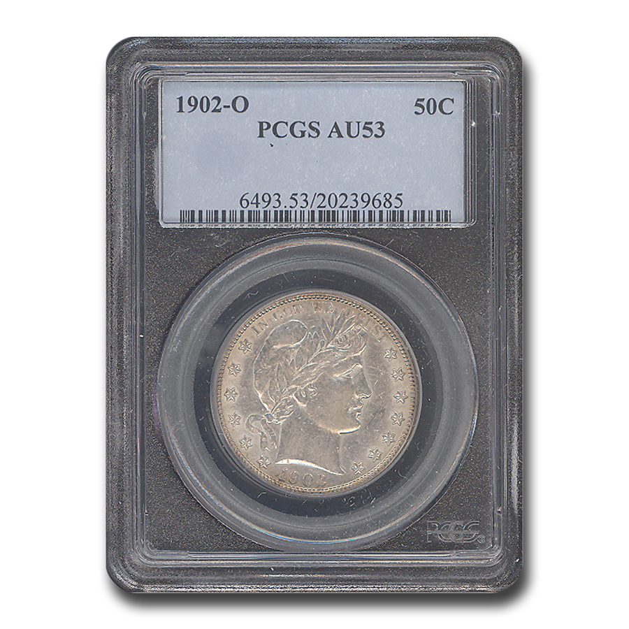 Buy 1902-O Barber Half Dollar AU-53 PCGS