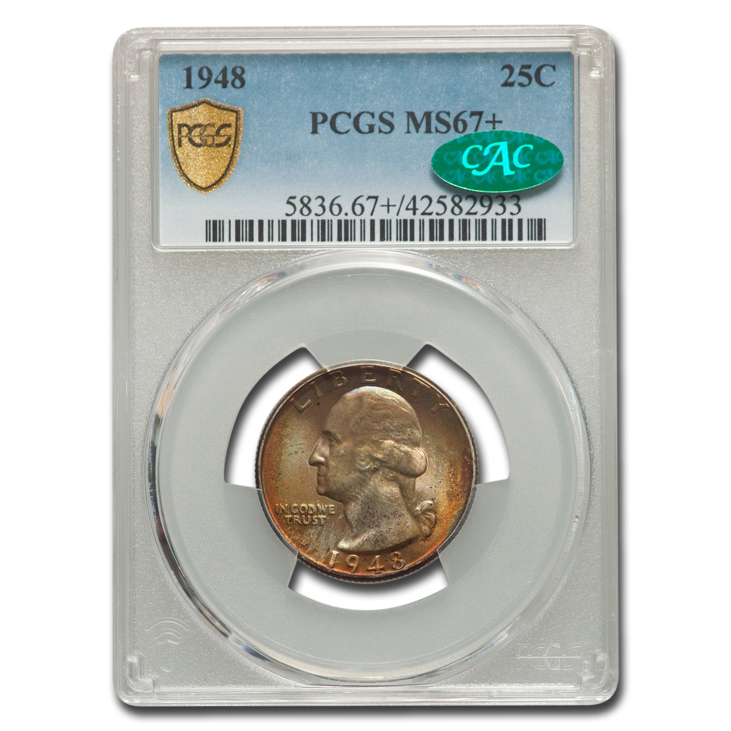 Buy 1948 Washington Quarter MS-67+ PCGS CAC