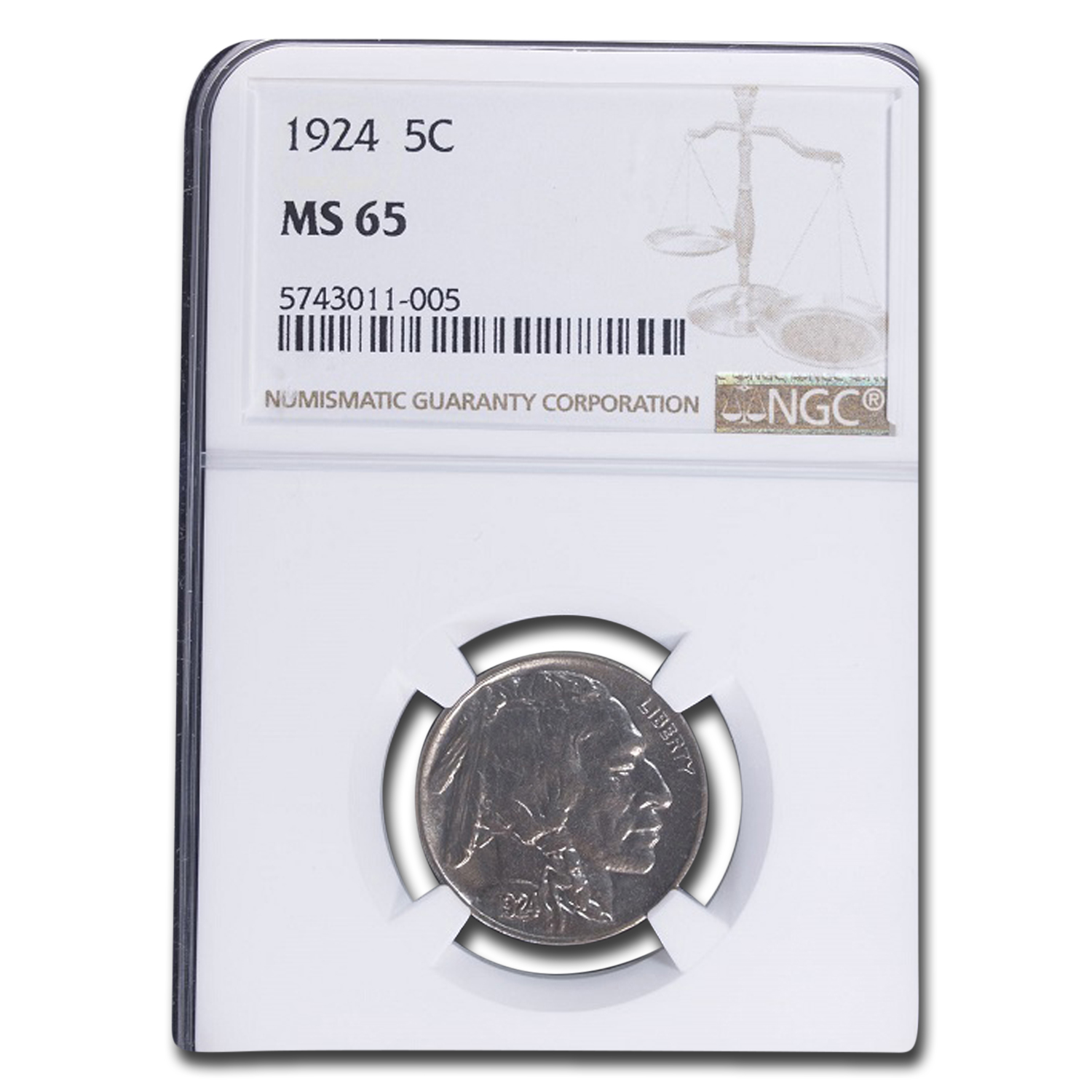 Buy 1924 Buffalo Nickel MS-65 NGC